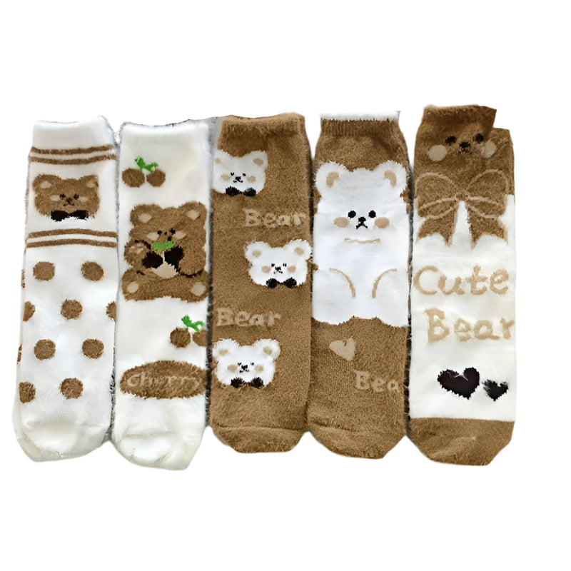 NNETM Women’s Warm Velvet Mid-Calf Socks (10 Pairs)-0