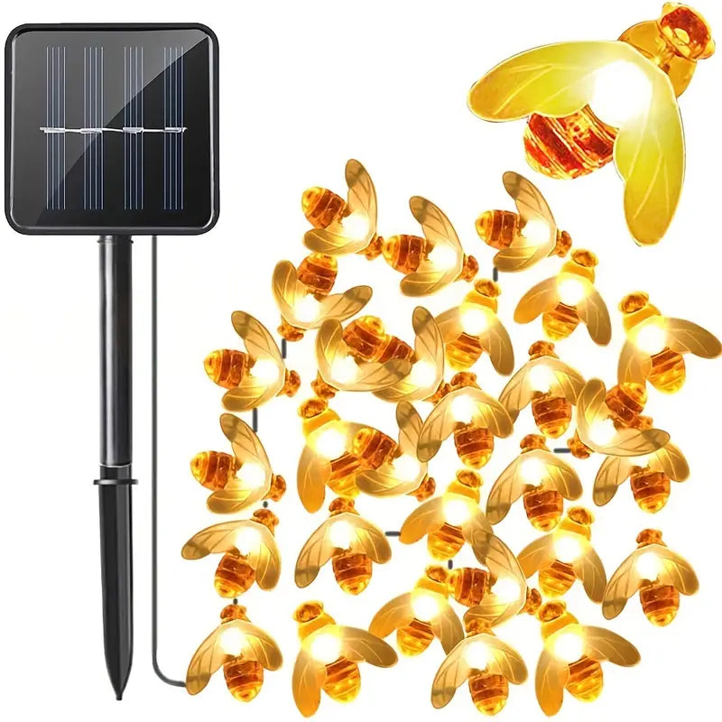NNETM Buzzing with Holiday Magic: Christmas Honey Bee Fairy Lights-0