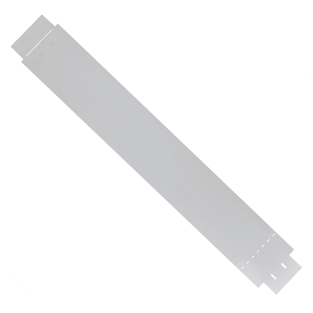 NNEVL Set of 15 Flexible Lawn Fence Galvanised Steel 100 x 14 cm-2