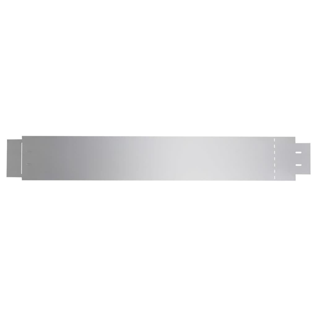 NNEVL Set of 15 Flexible Lawn Fence Galvanised Steel 100 x 14 cm-3