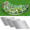 NNEVL Set of 15 Flexible Lawn Fence Galvanised Steel 100 x 14 cm-0