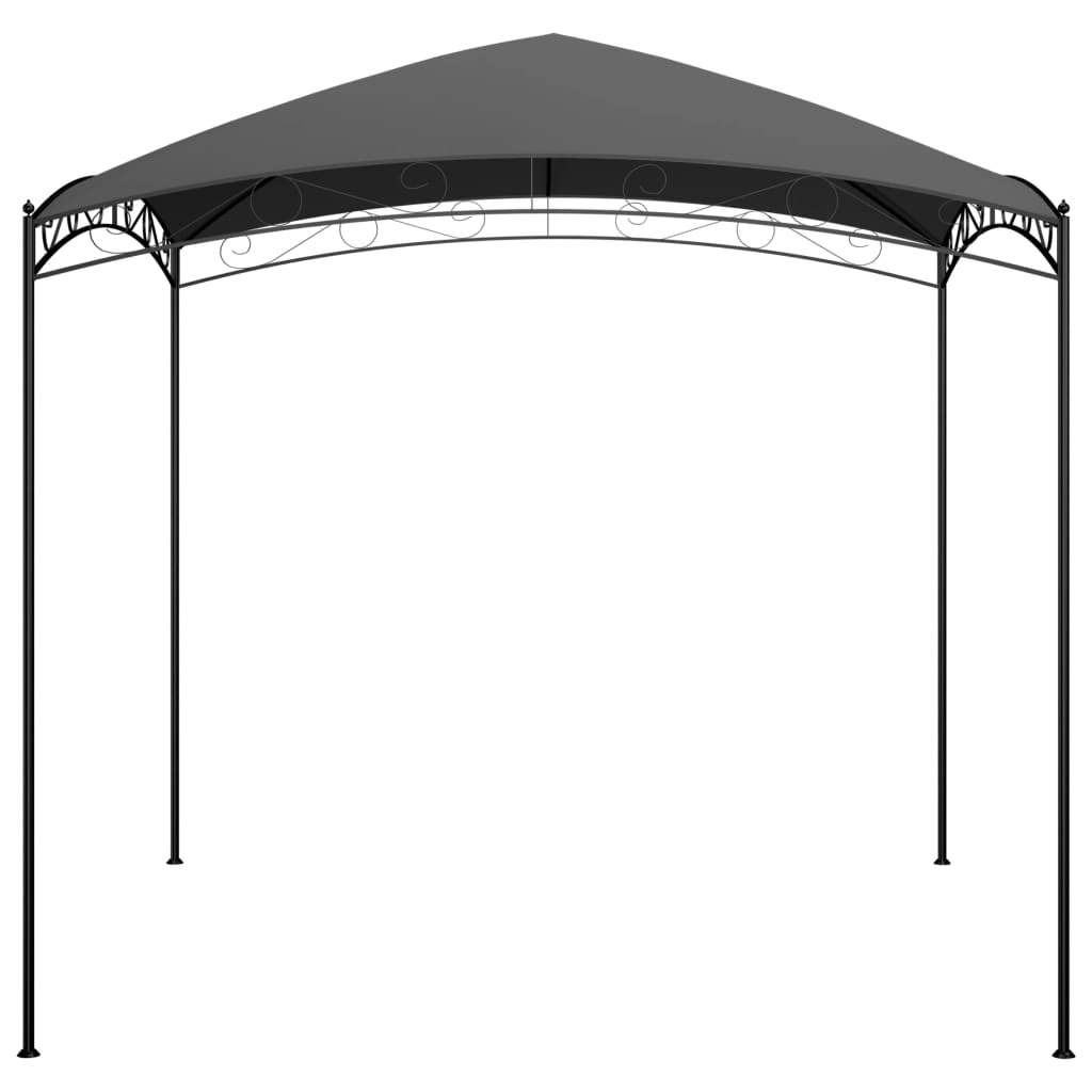 NNEVL Gazebo 3x3x2.65 m Anthracite 180 g/m²-1