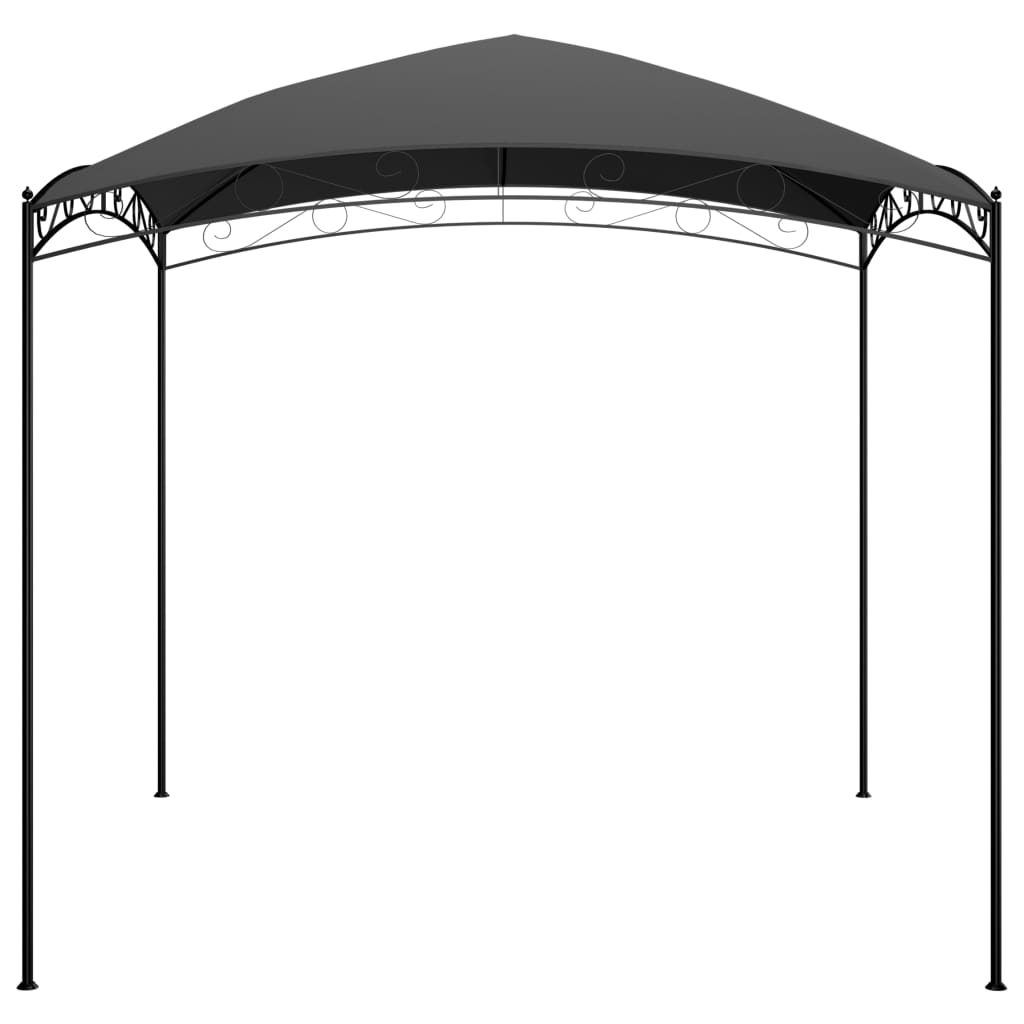 NNEVL Gazebo 3x3x2.65 m Anthracite 180 g/m²-2