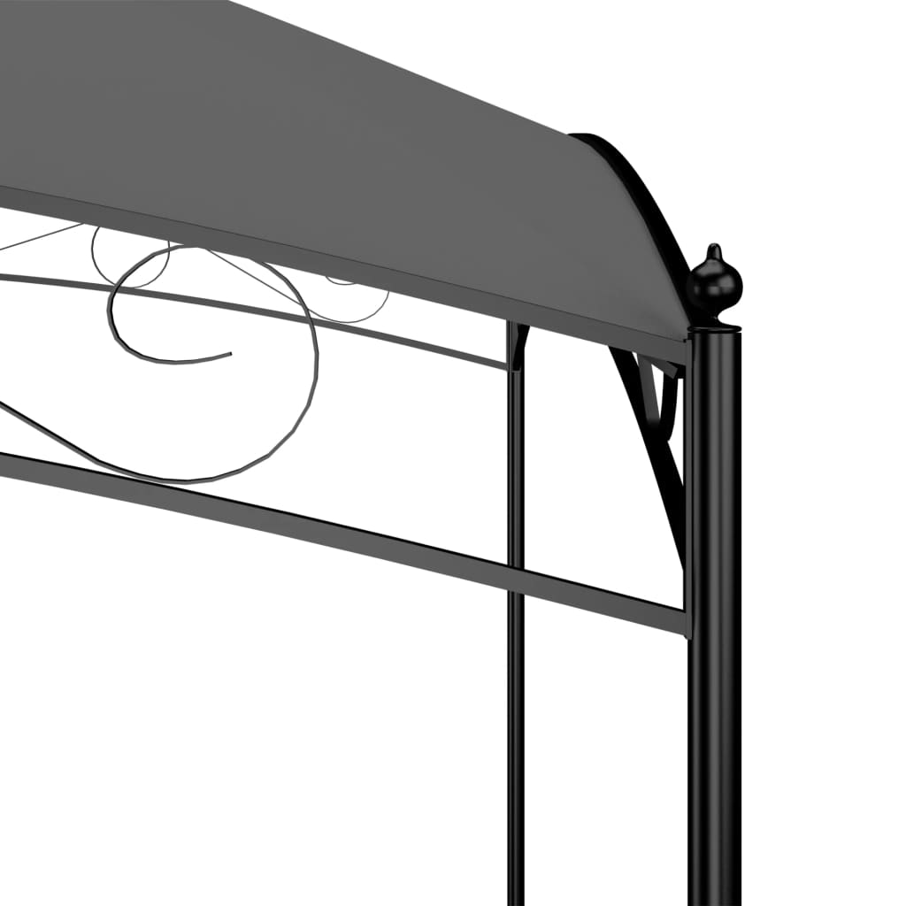 NNEVL Gazebo 3x3x2.65 m Anthracite 180 g/m²-3