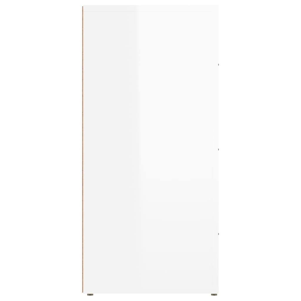 NNEVL Sideboard High Gloss White 40x33x70 cm Engineered Wood-4