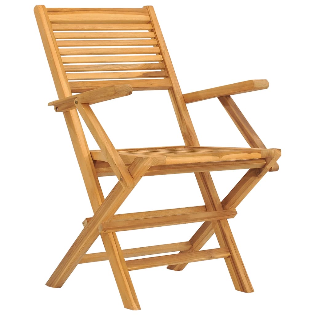 NNEVL Folding Garden Chairs 8 pcs 55x62x90 cm Solid Wood Teak-2