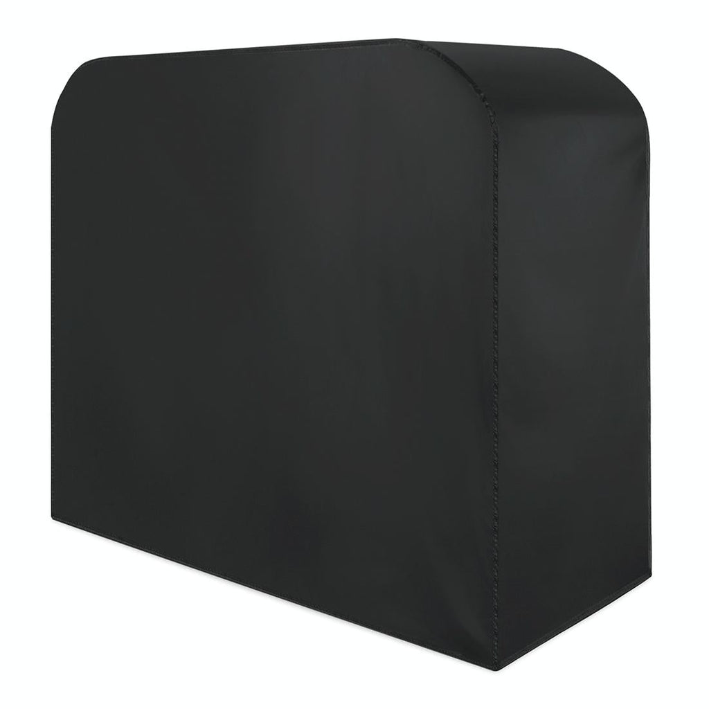 NNEIDS Waterproof 210D Oxford Cloth Bbq Grill Cover - Anti-Uv Dust-Proof Folding - Fits Gas Charcoal Electric - 145X61X117Cm - Black-0
