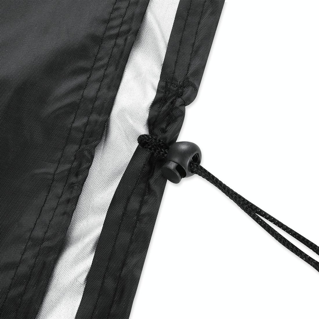 NNEIDS Waterproof 210D Oxford Cloth Bbq Grill Cover - Anti-Uv Dust-Proof Folding - Fits Gas Charcoal Electric - 145X61X117Cm - Black-1