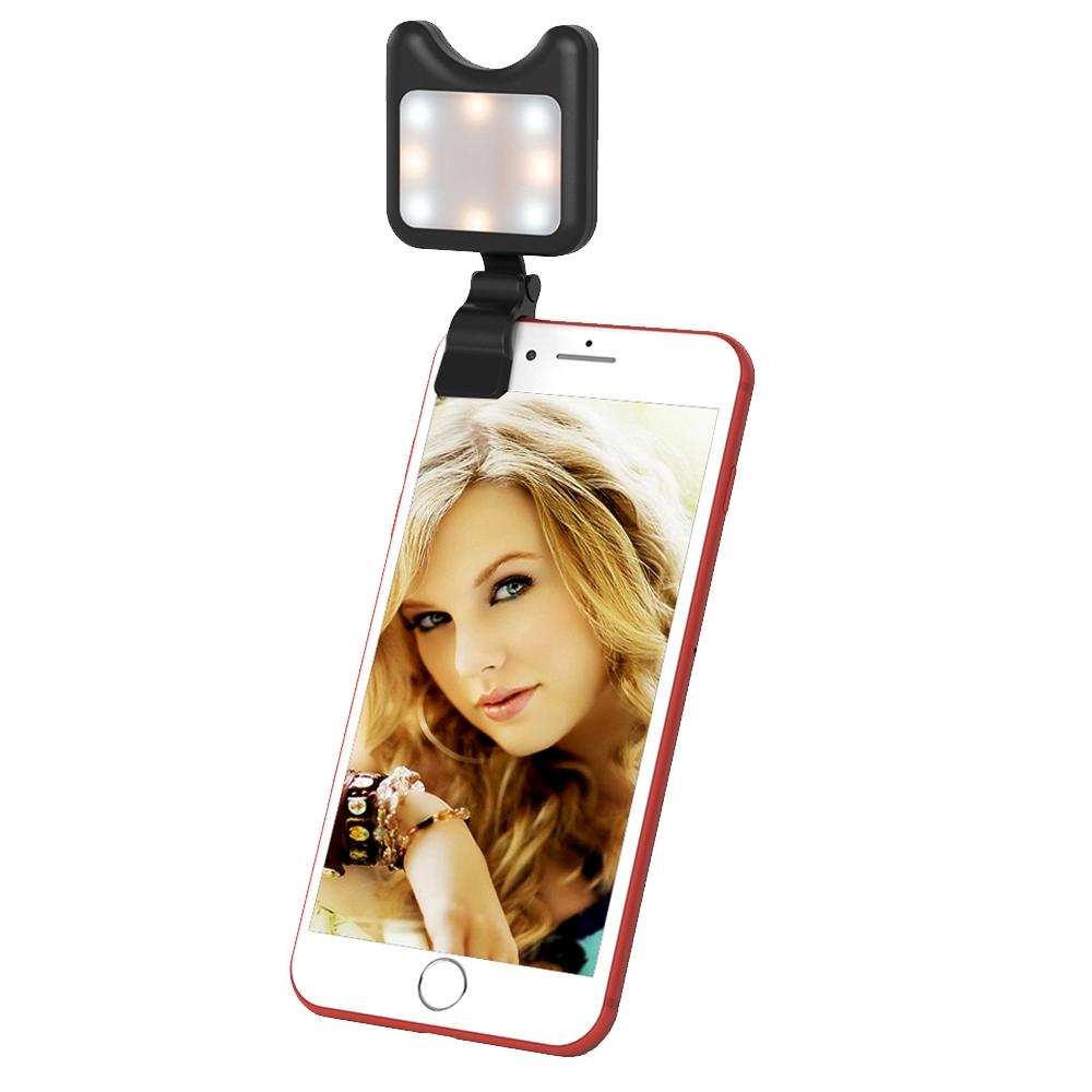 NNEIDS Universal Phone Camera Lens With Selfie Led Light For Smartphones-0