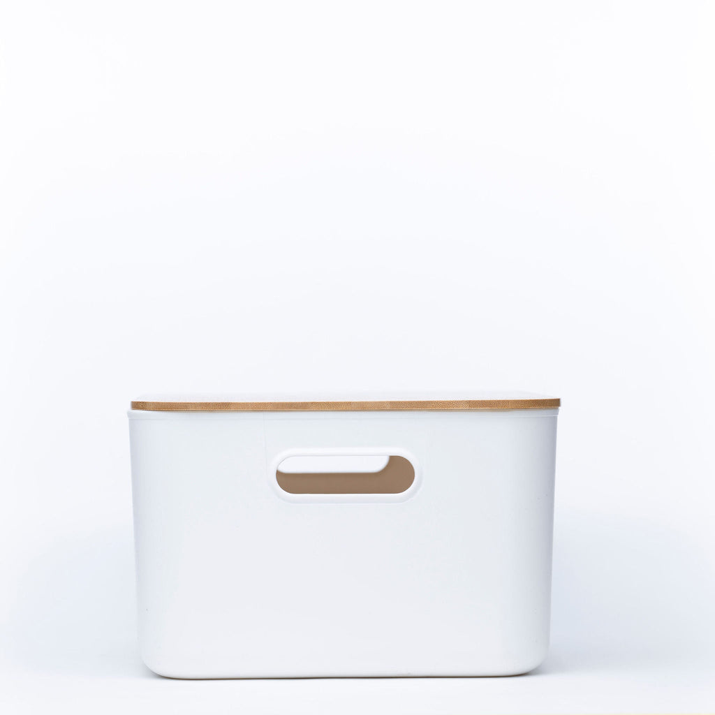 Plastic & Bamboo Storage Containers – Multi-Purpose Organisers