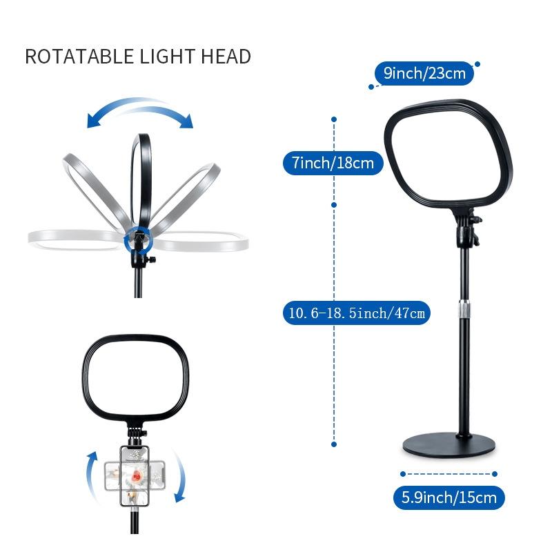 NNEIDS Full Screen Beauty Light - Single Light & Stand For S20 Selfies-1