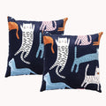 NNEDSZ Misty Cat Twin Pack Poly Velvet Printed Cushion by Renee Taylor-0