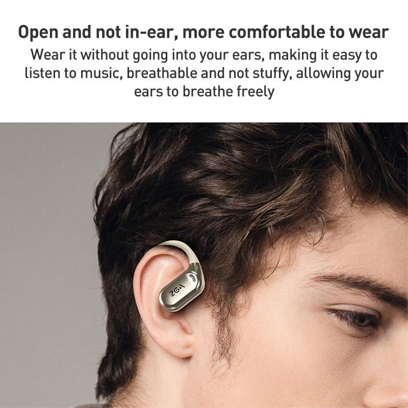 NNEDSZ Wireless Bluetooth Earphone Ear-Mounted - Black