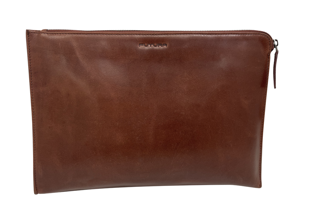 NNEDSZ Futura Mens Document Satchel Office Travel College Bag - Brown-0