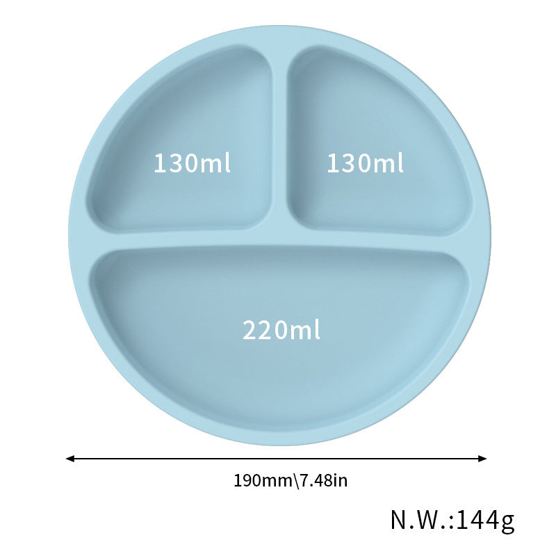 NNEDSZ Pink 1525# Silicone Baby Feeding Set - Suction Plate, Bib, Cup & Utensils | BPA-Free Baby Tableware-2