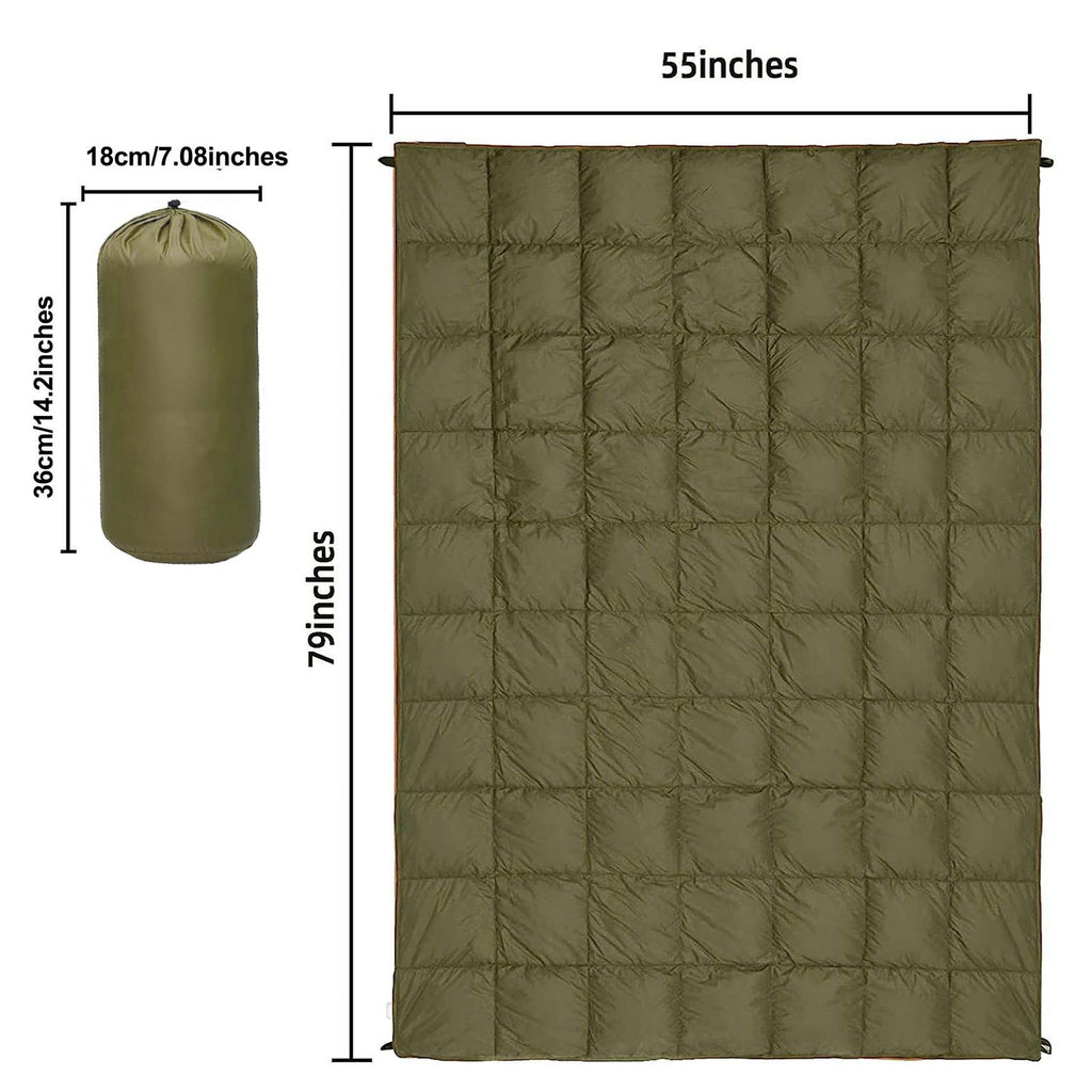 NNEDSZ Black Compact Lightweight Quilted Blanket - Soft, Warm, and Portable for Outdoor Adventures-3