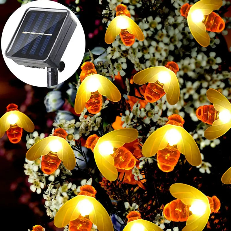 NNETM Buzzing with Holiday Magic: Christmas Honey Bee Fairy Lights-4