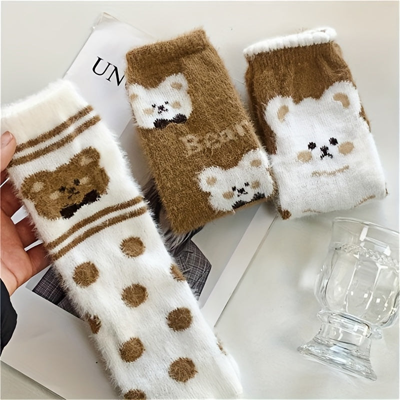 NNETM Women’s Warm Velvet Mid-Calf Socks (10 Pairs)-4