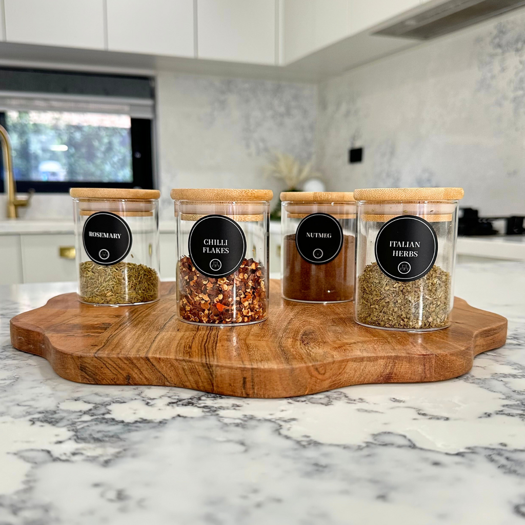 Bamboo Lid Spice Jar - 220ml Storage Organisers