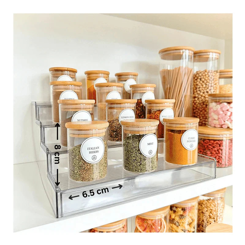 Bamboo Lid Spice Jar - 220ml Storage Organisers