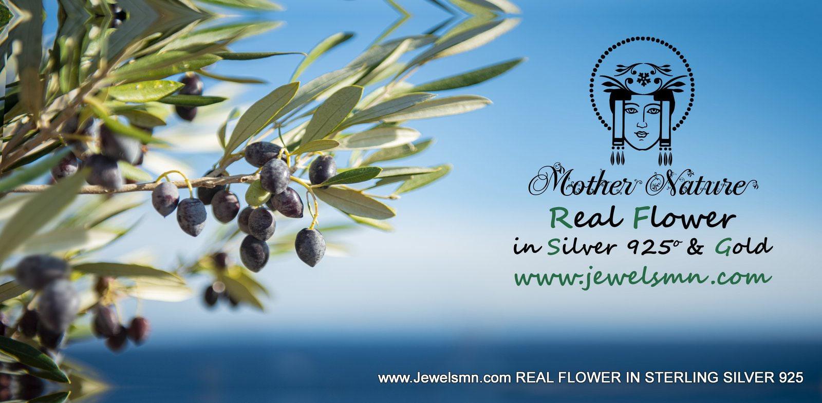 Adjustable Olive Branch Ring - Sterling Silver Leaf Design