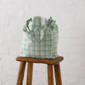 Tote Bag in Honeydew Melon Check