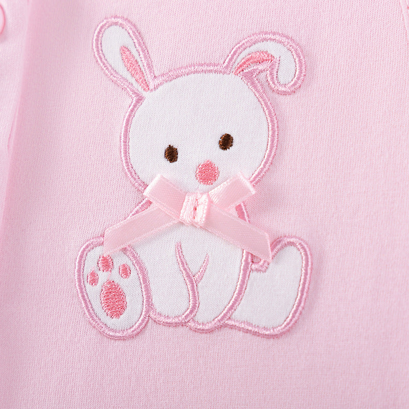 Summer Arrival Teddy Bear Pattern Embroidered Sleeveless Dress for Stylish Girls
