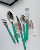 10 Pcs Modern French Rivet Cutlery Set - Bistrot Style Flatware