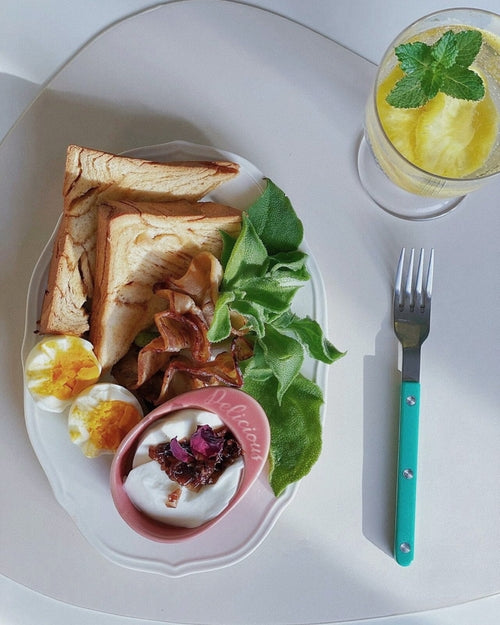 10 Pcs Modern French Rivet Cutlery Set - Bistrot Style Flatware