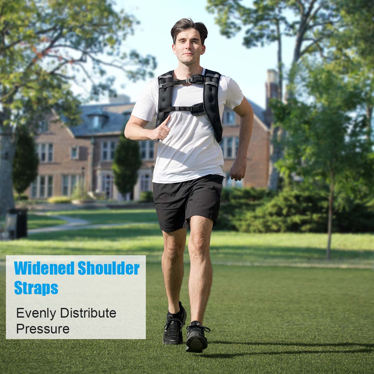 NNECW 15 kg Training Vest with Adjustable Buckles and Net bag for Strengthening Muscles/Running/Walking-4